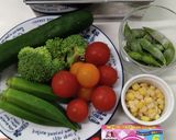 分量が決め手　野菜のゼリー寄せ　テリーヌ作り方1写真