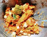 南瓜と鶏チーズの揚げ焼き春巻き作り方1写真