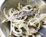 地鶏炭火焼と玉ねぎのかき揚げ作り方3写真