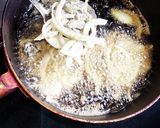 地鶏炭火焼と玉ねぎのかき揚げ作り方5写真
