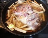 鯛のあらとごぼうの煮付け　(薄味)作り方3写真