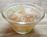 夏フルーツ in ゼリーケーキ作り方14写真