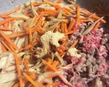 ごはんが進む!牛肉とゴボウ〜✨作り方5写真