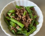 いんげんとひき肉のピリ辛炒め。お弁当にも作り方6写真