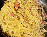 濃厚ダブルチーズ醤油パスタ作り方3写真