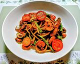 簡単夏の夕飯!ししとうナポリタン作り方15写真