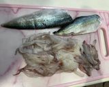 ケンサキイカとサバのつみれ汁作り方1写真
