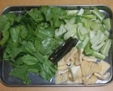 青梗菜と油揚げの煮浸し作り方1写真