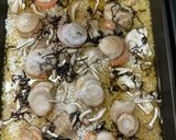ホタテと塩昆布の炊込みご飯作り方1写真