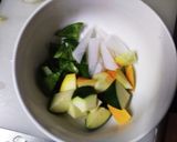 肉無チクワ簡単韓国風レモン親子丼味野菜炒作り方7写真