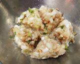 ♫鶏ひき肉とろけるチーズ in 餃子♫作り方5写真