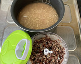♡煮小豆inもち麦ごはんで煮小豆を食す♡作り方4写真