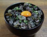 親鳥の炭火焼丼風作り方7写真