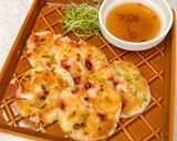 大和芋とタコの落とし焼き♪ナンプラーだれ作り方9写真