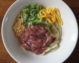 いかの塩辛のだし茶漬けうどん作り方3写真