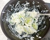 きゅうりのクリチ和え♪バジルソース作り方4写真
