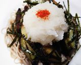 ♫茄子ざるそば〜大根おろし汁と酢つゆ〜♫作り方8写真
