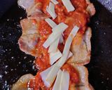ほりにしを使用した豚肉トマト&チーズ焼き作り方3写真
