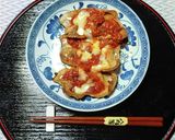 ほりにしを使用した豚肉トマト&チーズ焼き作り方4写真