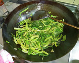 中華風空芯菜炒め作り方15写真