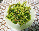 中華風空芯菜炒め作り方16写真