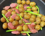 新じゃがとフランクとアスパラのチーズ焼き作り方5写真