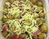 新じゃがとフランクとアスパラのチーズ焼き作り方7写真