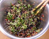 青じそとちりめんじゃこの塩昆布和え作り方2写真