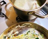 手作り塩ラーメン　手羽元スープ作り方1写真