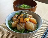 簡単美味☆ホタテの漬け丼作り方4写真