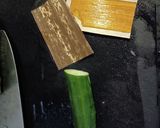 胡瓜とのし梅のマヨネーズ和え作り方1写真