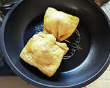 節約☆長ネギとハムチーズの油揚げ包み作り方4写真