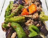 揚げ茄子、ピーマンと豚肉の酢味噌和え作り方17写真
