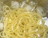 サーモンと枝豆のわさび醤油パスタ作り方1写真