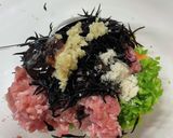 鳥挽肉の野菜ひじき焼き作り方2写真