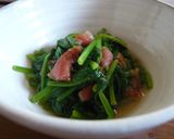 梅煮春菊ご飯☆いなりずし風作り方5写真