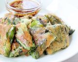 旨味たっぷり【ニラチヂミ（卵不使用）】作り方7写真