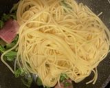 アンチョビとベーコンとキャベツのパスタ作り方10写真