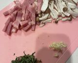 ベーコンと大葉の和風パスタ作り方1写真