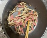 ベーコンと大葉の和風パスタ作り方3写真