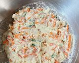 簡単★豆腐とカニカマのふわふわ焼き作り方2写真