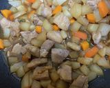 大根と鶏肉の煮物。作り方3写真