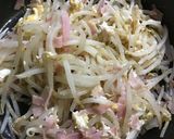 もやしとベーコンの卵炒め作り方9写真