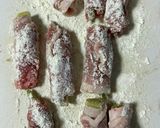 オクラと梅の豚肉巻き作り方4写真