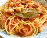 トウモロコシ麺のトマトソース和えサラダ風作り方9写真