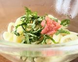 冷凍うどんで簡単♪レモンたらこうどん作り方3写真