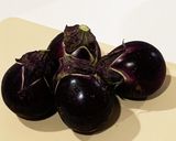 レンジで丸茄子の胡麻和え作り方1写真