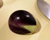 レンジで丸茄子の胡麻和え作り方2写真