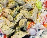 サラダ盛●鶏肉のチーズ＆マヨネーズソテー作り方4写真