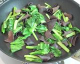 今夜の夕飯に◎小松菜ときくらげの甘酢炒め作り方8写真